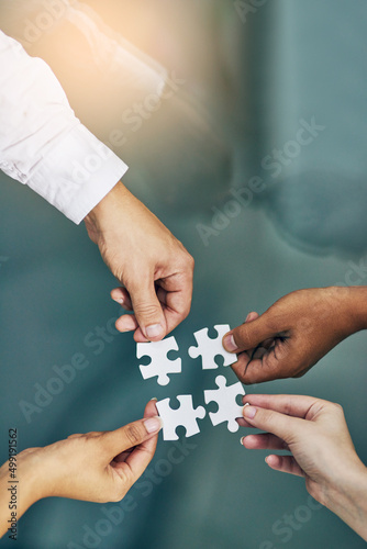 Quadro su tela We fit together as a team