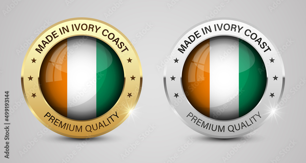 Made in IvoryCoast graphics and labels set. Made in IvoryCoast graphics and labels set.