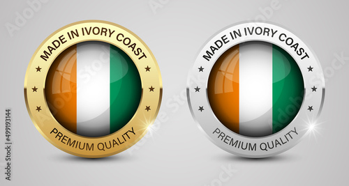 Made in IvoryCoast graphics and labels set.