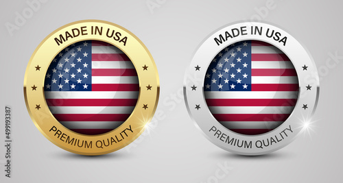Made in Usa graphics and labels set.