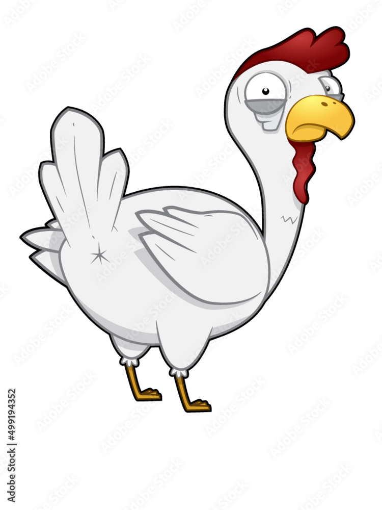 Guess What? Chicken Butt Cartoon Illustration