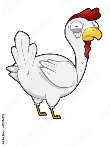 Guess What? Chicken Butt Cartoon Illustration