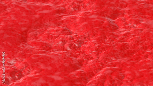 Abstract Gross Red Granulated Surface Texture Background 3D Rendering