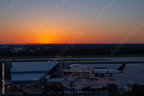 Terminal of Tampa international TPA airport in Florida  USA 