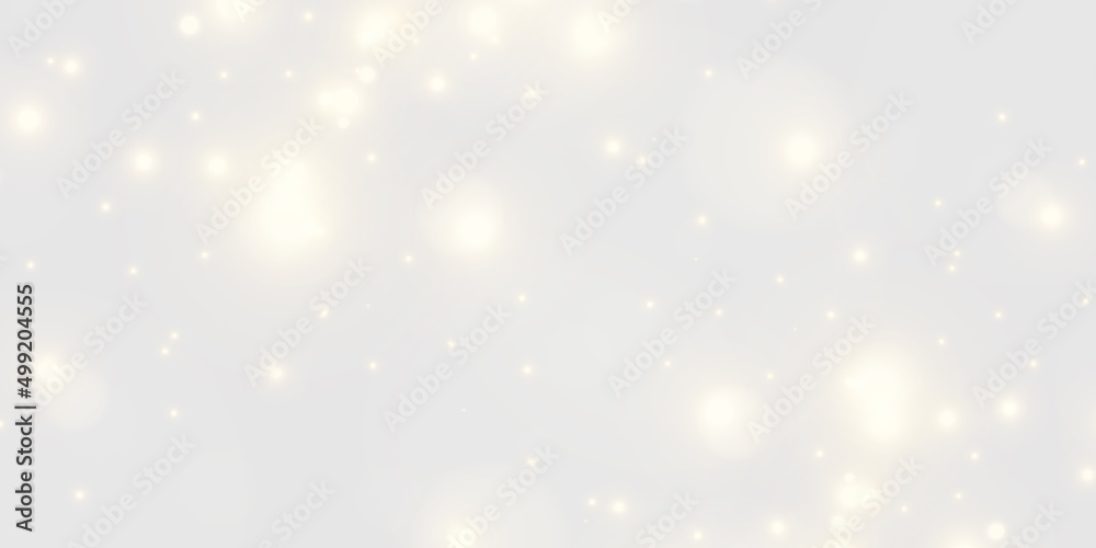 Vector sparkles on a transparent background. Christmas light effect. Sparkling magical dust particles.