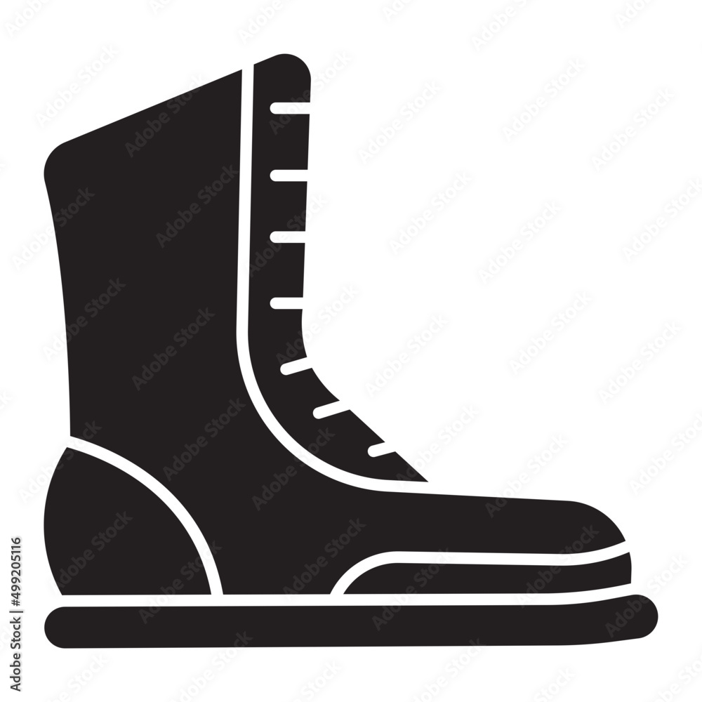 boot glyph icon