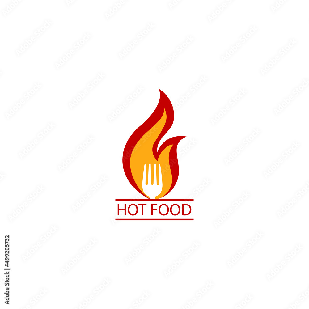 vector illustration of fire and cutlery for icons, symbols and logos. hot food logo. logo of restaurants, cafes, bars, canteens and other places to eat vector illustration of fire and cutlery for icons, symbols and logos. hot food logo. logo of restaurants, cafes, bars, canteens and other places to eat