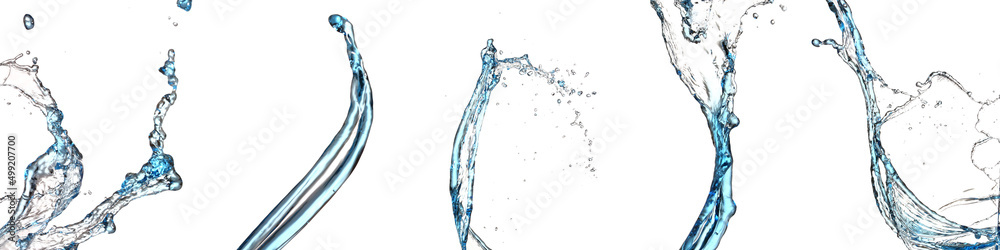 Splash of fresh water on white background Splash of fresh water on white background