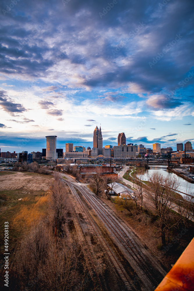 Cleveland Ohio Skyline