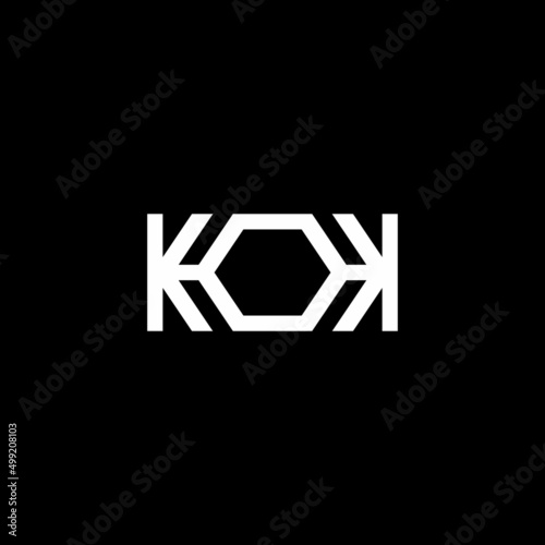 Letter KOK Logo Design Template