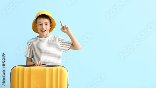 Adorable little boy with ra...