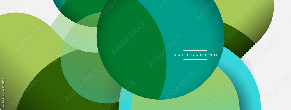 Creative geometric wallpaper. Minimal abstract background. Circles composition vector illustration for wallpaper banner background or landing page Creative geometric wallpaper. Minimal abstract background. Circles composition vector illustration for wallpaper banner background or landing page