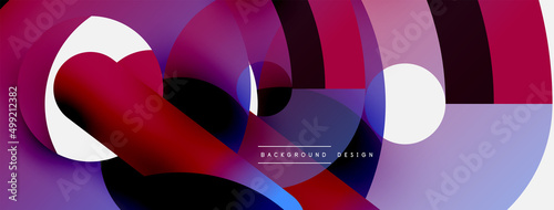 Circle abstract background. Vector illustration for wallpaper banner background card or landing page