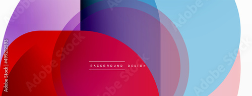 Creative geometric wallpaper. Minimal circle triangle and square line abstract background. Vector illustration for wallpaper banner background or landing page