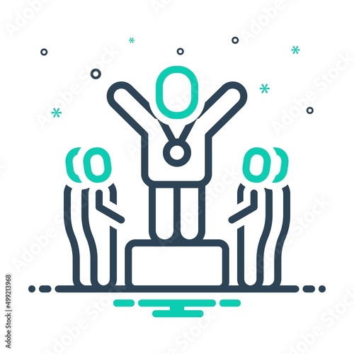 Mix icon for achieved