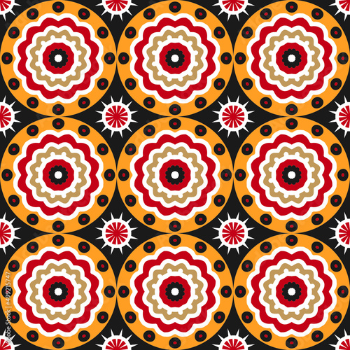 Talavera tiles seamless pattern