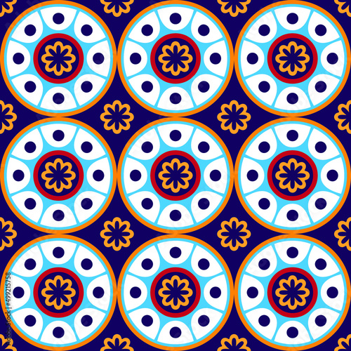 Flat design creative arabesque pattern