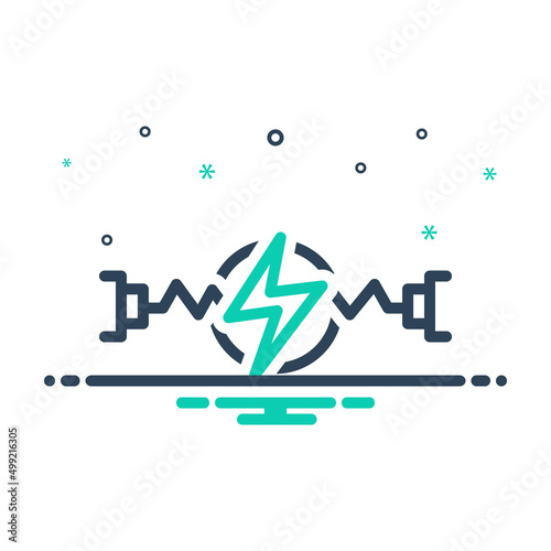 Mix icon for voltage