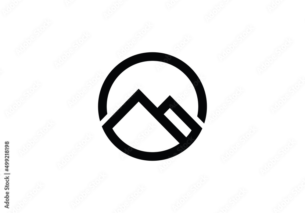 symbol icon mountain or initial M. Logo Template Design inspiration symbol icon mountain or initial M. Logo Template Design inspiration