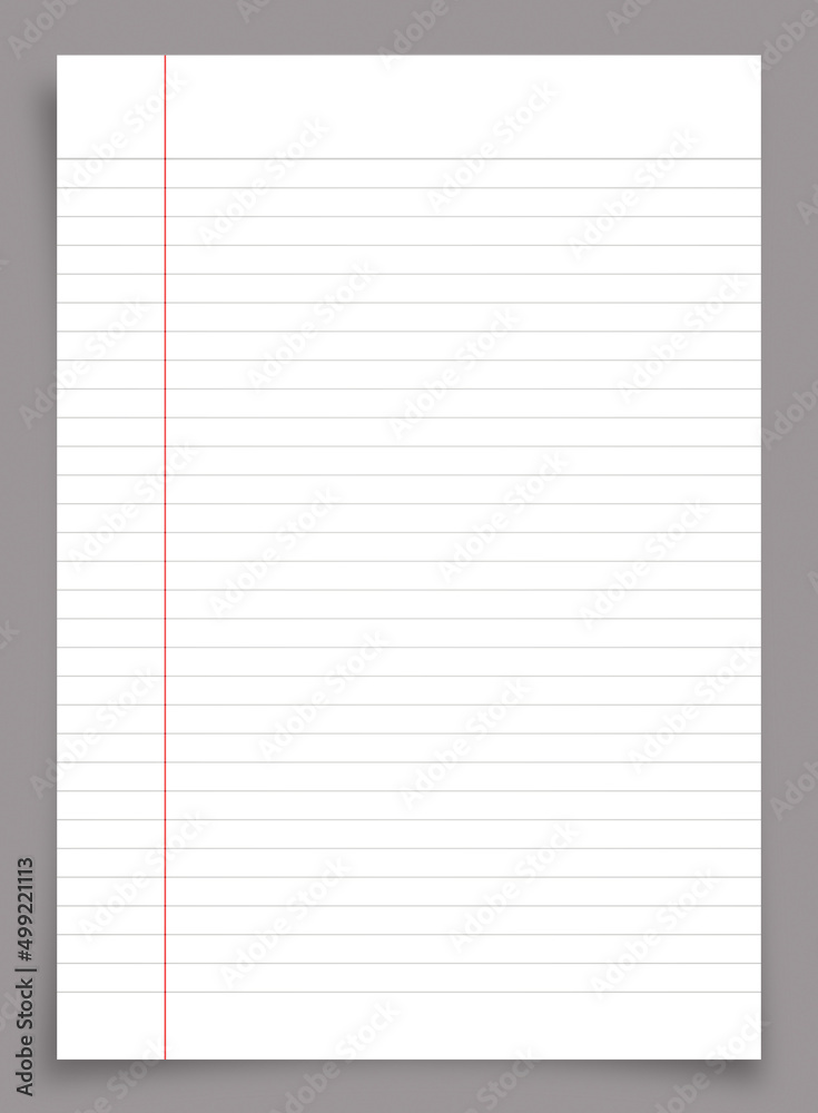 White paper sheet isolated on gray background with clipping path. White paper sheet isolated on gray background with clipping path.