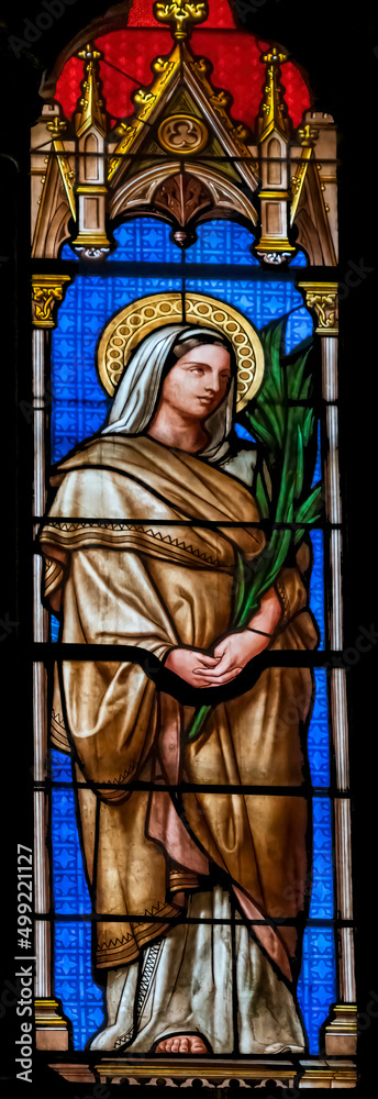 Saint Perpetue Stained Glass  Saint Perpetue Church Nimes Gard France