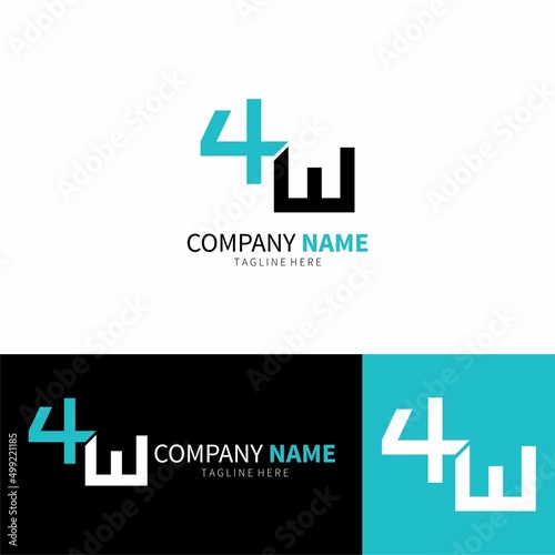 4W Logo Design Template photo