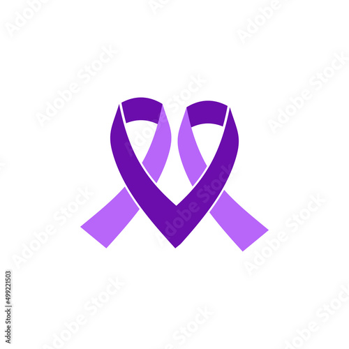 letter m with heart ribbon logo