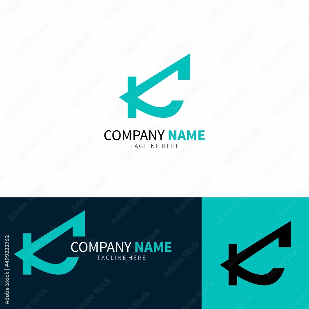 Letter KC Logo Design Template