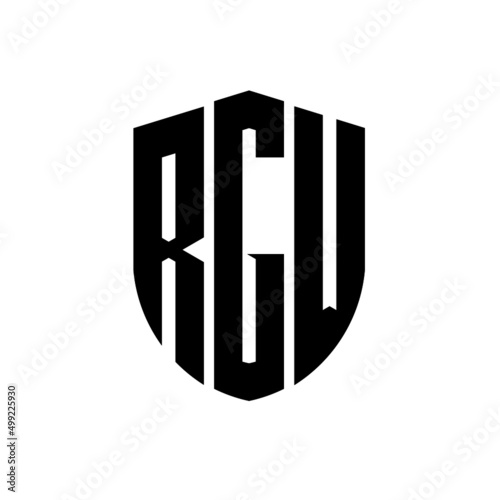 RGW letter logo design. RGW modern letter logo with black background. RGW creative  letter logo. simple and modern letter logo. vector logo modern alphabet font overlap style. Initial letters RGW  photo