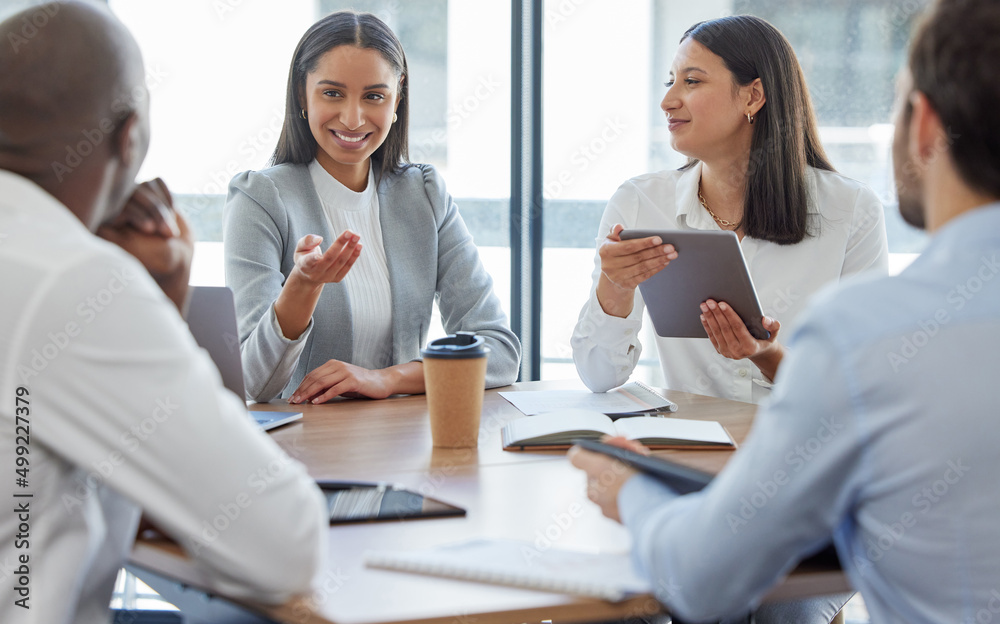 Do you have anything to add. Shot of a group of businesspeople having a meeting in a boardroom at work. Do you have anything to add. Shot of a group of businesspeople having a meeting in a boardroom at work.