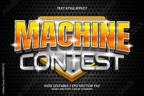 3D Luxury Machine Contest Text Effect Editable