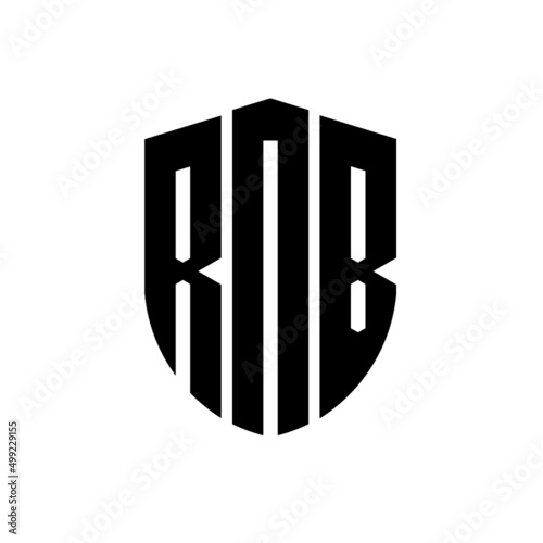 RNB letter logo design. RNB modern letter logo with black background. RNB creative  letter logo. simple and modern letter logo. vector logo modern alphabet font overlap style. Initial letters RNB 