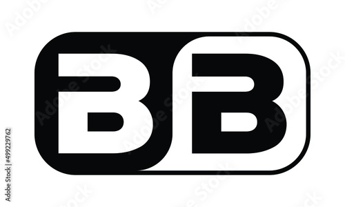 BB wi-fi shape logo design vector template | monogram logo | abstract logo | wordmark logo | lettermark logo | business logo | brand logo | flat logo.