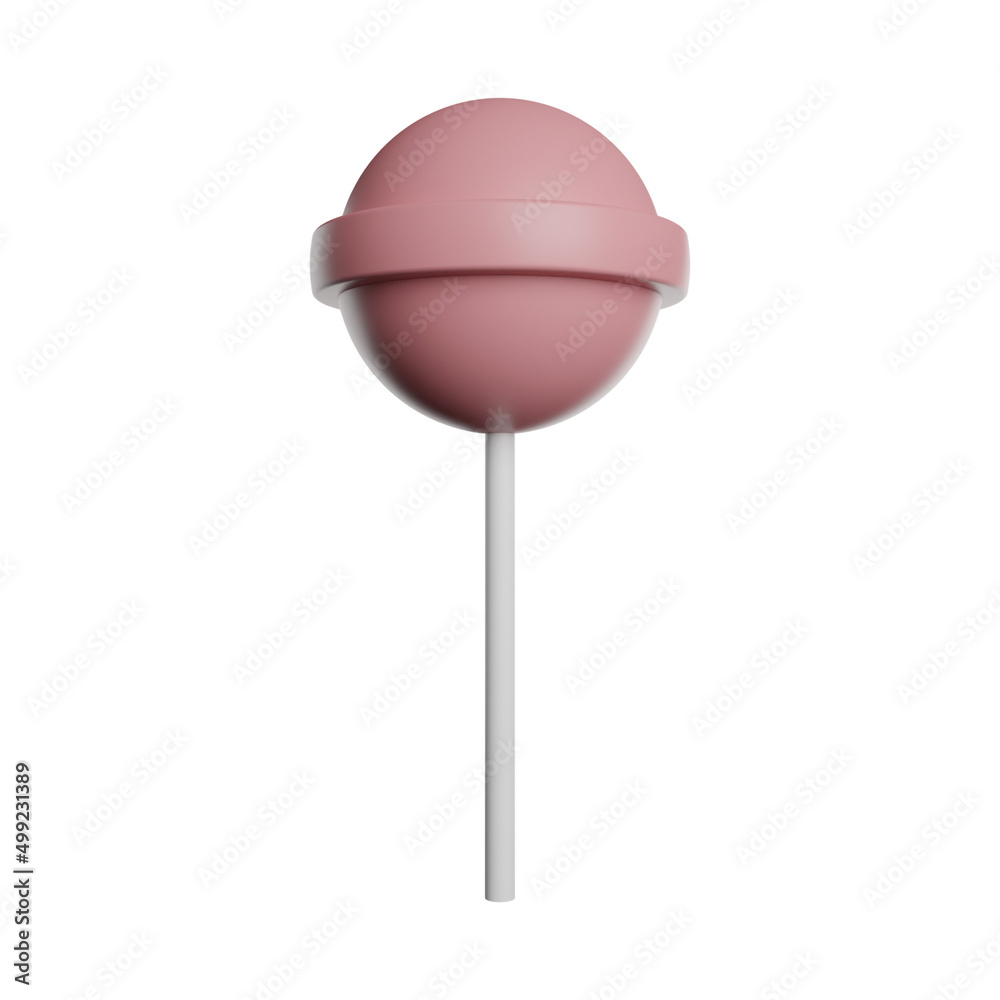 lollipop isolated on white background icon 3d rendering illustration lollipop isolated on white background icon 3d rendering illustration