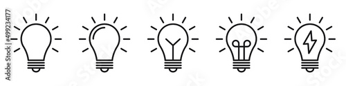 The light bulb icon vector, full of ideas and creative thinking, analytical thinking for processing. Outline symbol illustration.