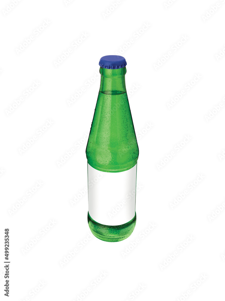 green bottle isolated on white green bottle isolated on white