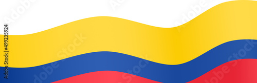 Colombia flag isolated on png or transparent background,Symbol of Colombia,template for banner,card,advertising ,promote,and business matching country poster, vector illustration