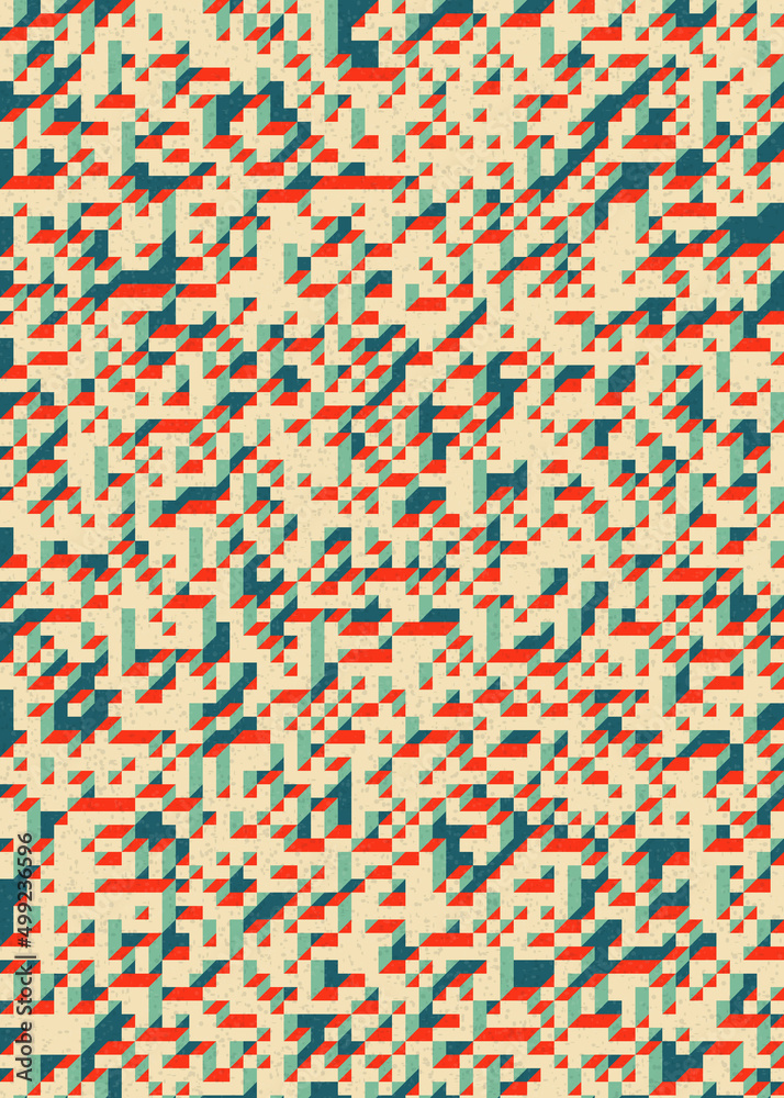 Implementation of Edward Zajec’s “Il Cubo” from 1971. Essentially a Truchet tile set of 8 tiles and rules for placement art illustration Implementation of Edward Zajec’s “Il Cubo” from 1971. Essentially a Truchet tile set of 8 tiles and rules for placement art illustration