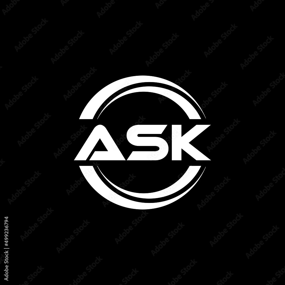 ASK letter logo design with black background in illustrator, vector logo modern alphabet font overlap style. calligraphy designs for logo, Poster, Invitation, etc. ASK letter logo design with black background in illustrator, vector logo modern alphabet font overlap style. calligraphy designs for logo, Poster, Invitation, etc.