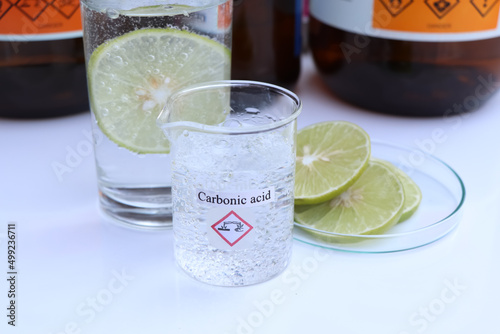 carbonic acid in glass and laboratory experiments
