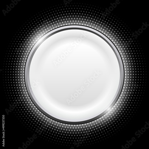 Silver sparkling ring with ...