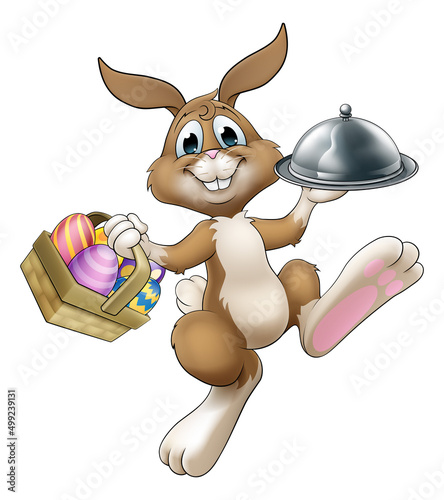 Easter Bunny Rabbit Cartoon...