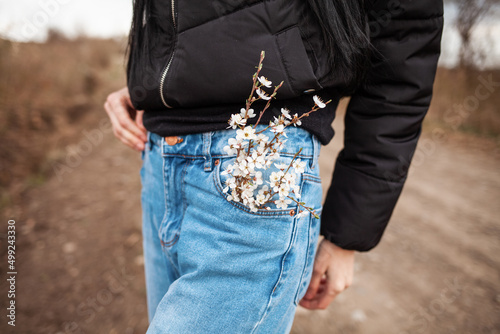 Spring Flowers and jeans