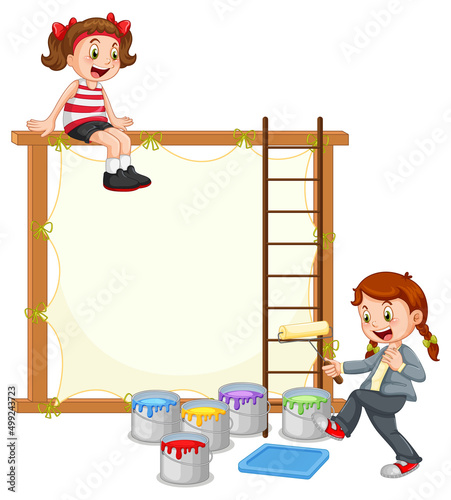 Board template with wooden frame
