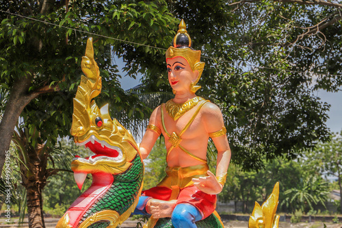 temple guardians and sculptures photo