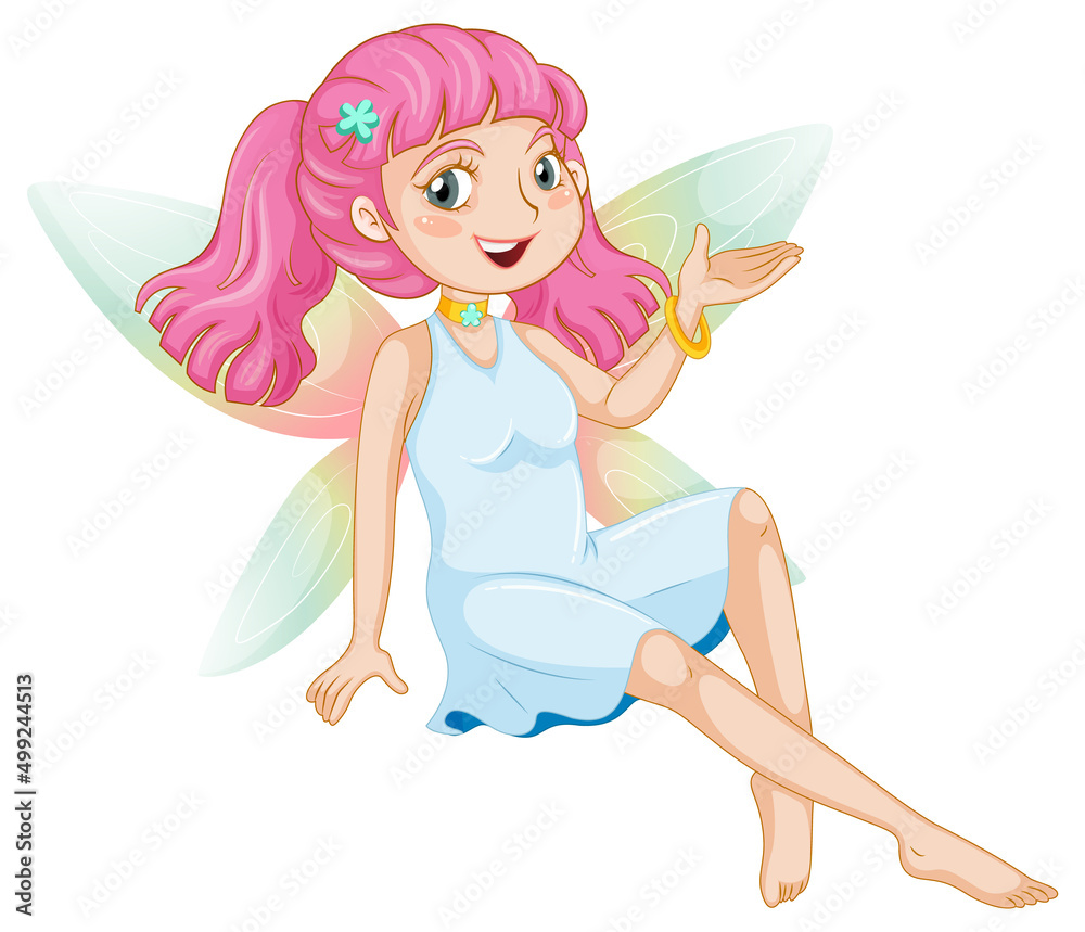 Fantastic fairy girl cartoon character Fantastic fairy girl cartoon character