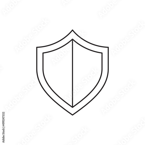 Free Download Security, shield icon line style icon, style isolated on white background - GFXLoad