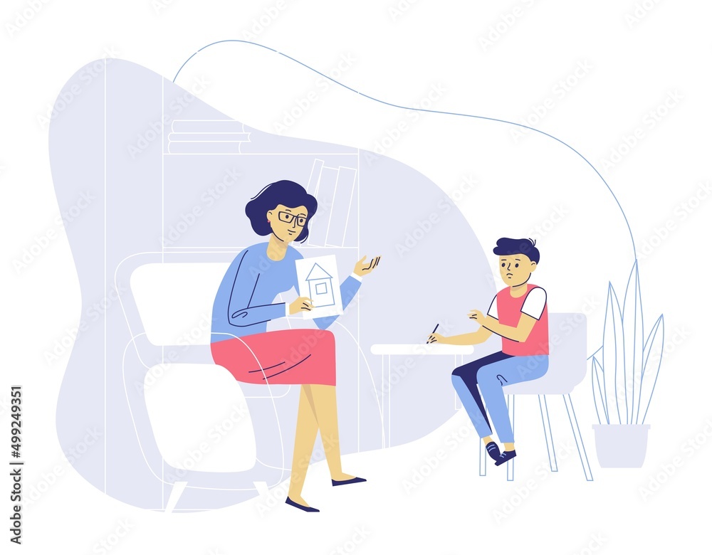 Psychotherapy counseling for child concept. Family psychology. Psychotherapy counseling for child concept. Family psychology.