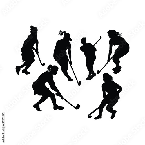 hockey player silhouettes pack
