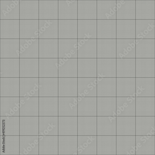 Square format architectural graph grey paper background pattern, millimeter grid style